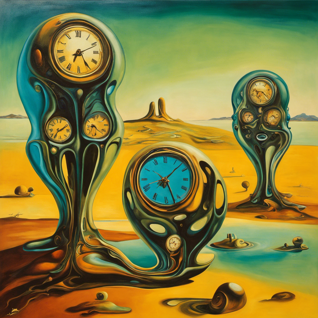 Œuvre générée — montres molles surréalistes